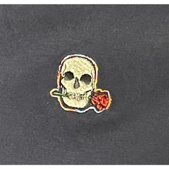 Robert Graham Skull Polo Shirt Men's S Classic Fit Designer Golf‎ Blue MSRP $98 - Picture 3 of 8